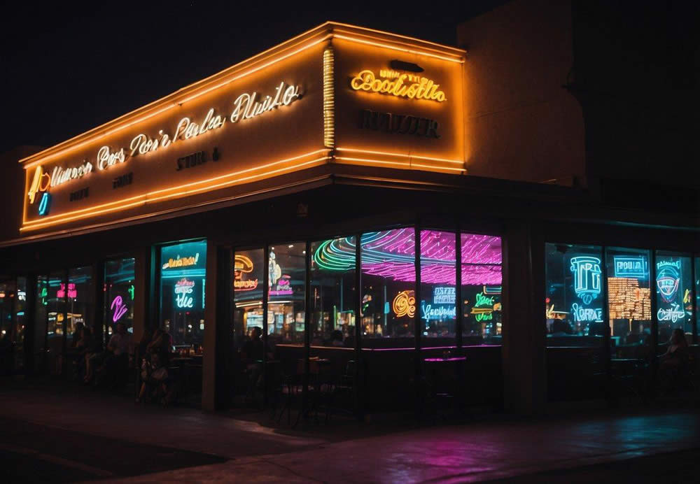 Colorful neon signs illuminate the bustling streets of Scottsdale. Music pulses from the top 10 nightclubs, while people enjoy the best eats and drinks in the area