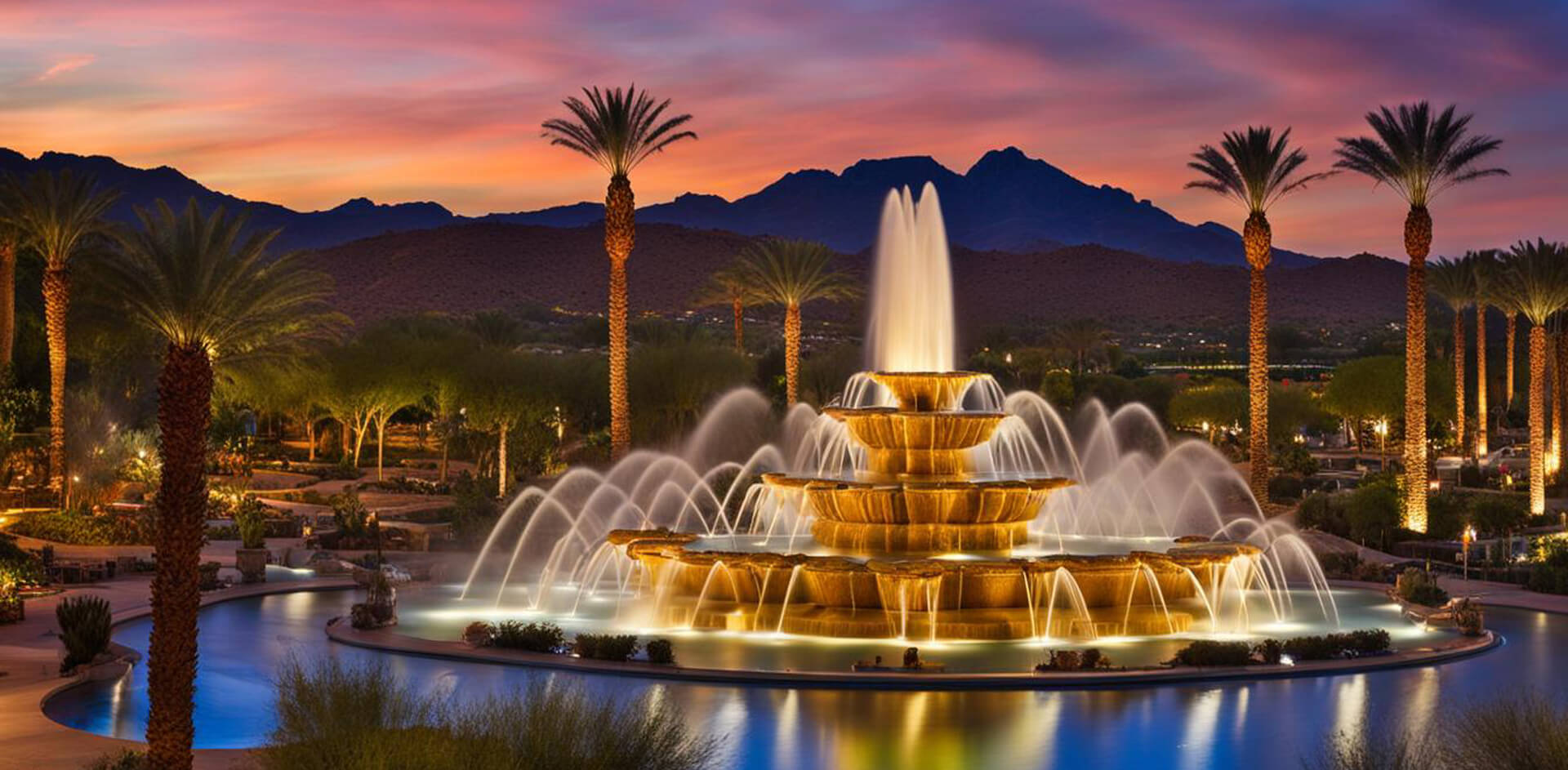 world’s fourth-tallest fountain in Fountain Hills